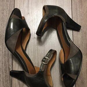 SOFFT Grazia Pewter Patent Leather Heel (1230213) SALSA Shoes DANCE Quiet